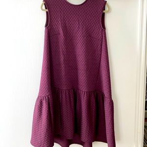 Quilted A-line dress. On trend!